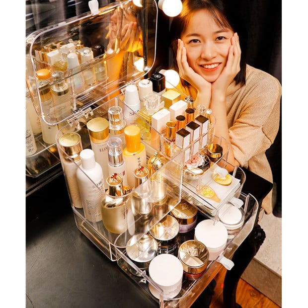 Transparent Cosmetic Storage Box Clear Makeup Skincare Holder Image 7