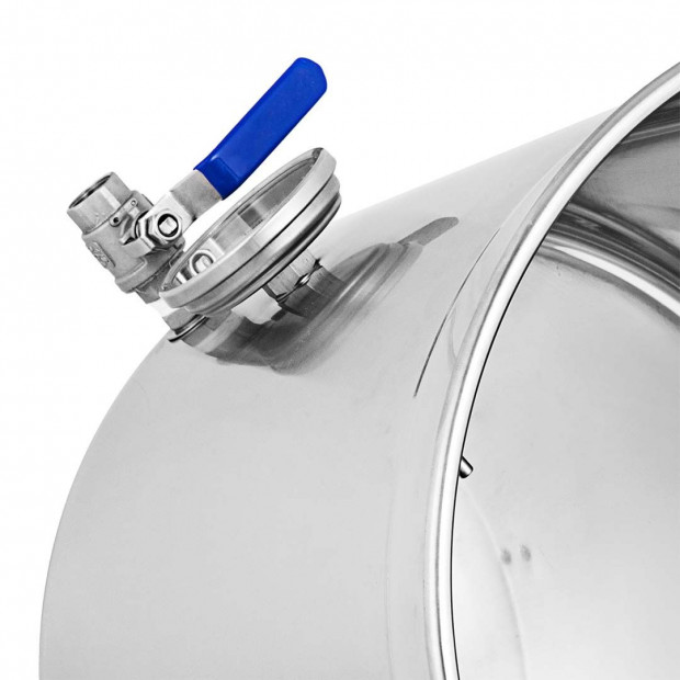 SOGA Stainless Steel Brewery Pot 130L With Beer Valve 55*55cm Image 7