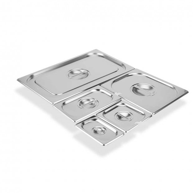 Gastronorm GN Pan Lid Full Size 1/1 Stainless Steel Tray Top Cover Image 7