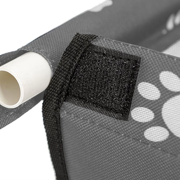 Pet Booster Car Seat Mesh Safety Travel Portable Dog Carrier Bag Grey Image 7