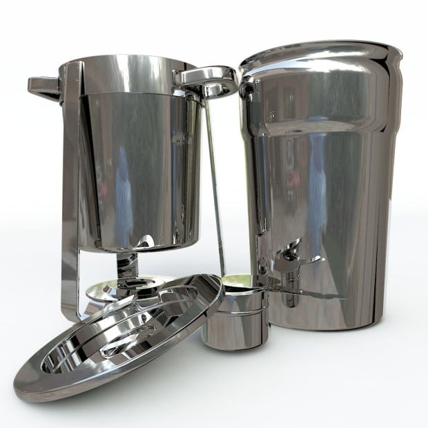 7L Round Stainless Steel Soup Warmer Marmite Chafe Chafing Dish Image 7