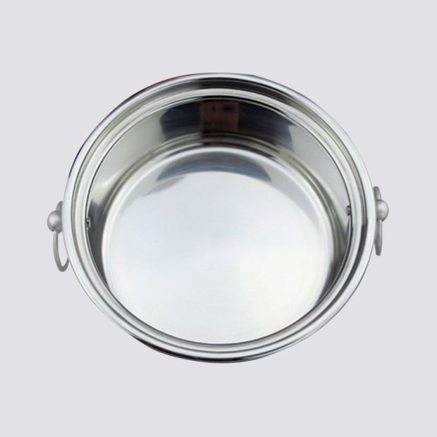 21cm Stainless Steel Buffet Hot Pot Shabu Alcohol Stove Burner Image 7