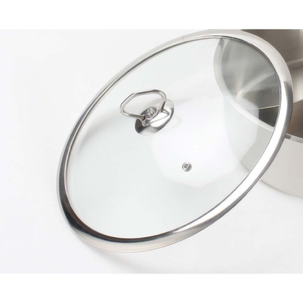 Electric Smart Induction Cooktop 28cm Stainless Steel Casserole Image 7