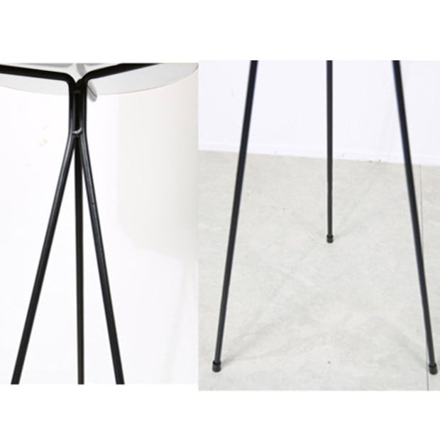 80cm Tripod Flower Pot Plant Stand with White Flowerpot Holder Rack Image 7
