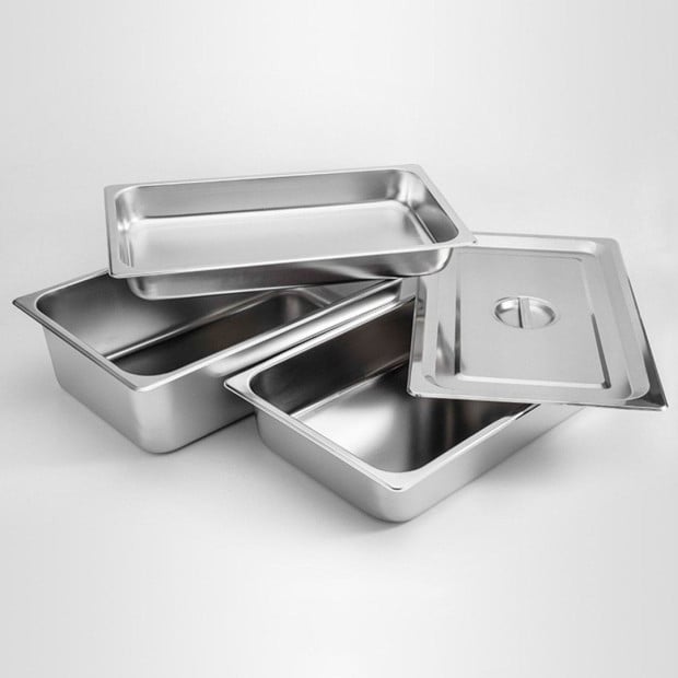 Gastronorm GN Pan Full Size 1/1 GN Pan 4cm Deep Stainless Steel Tray Image 7