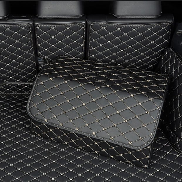 Car Boot Collapsible Foldable Trunk Cargo Box Black/Gold - Large Image 7