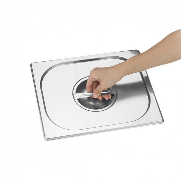 Gastronorm GN Pan Lid Full Size 1/1 Stainless Steel Tray Top Cover Image 8