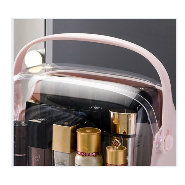 3 Tier Countertop Makeup Cosmetic Storage Organiser Holder Pink Image 8