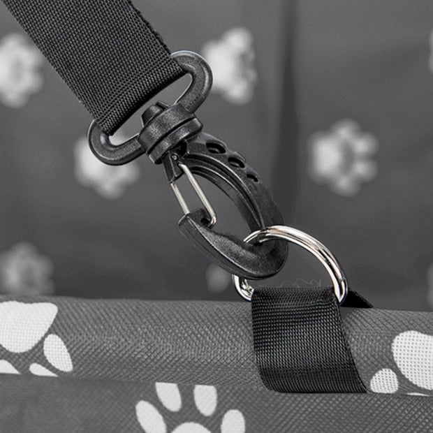 Pet Booster Car Seat Mesh Safety Travel Portable Dog Carrier Bag Grey Image 8
