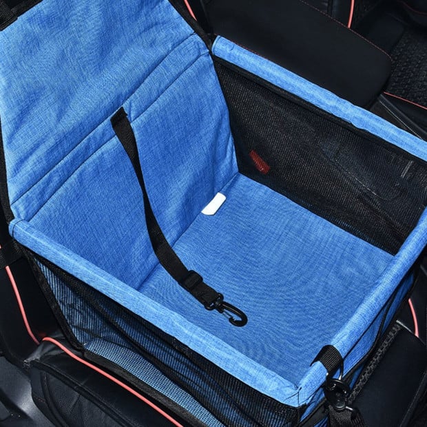 Blue Pet Booster Car Seat Safety Travel Portable Dog Carrier Bag Image 8