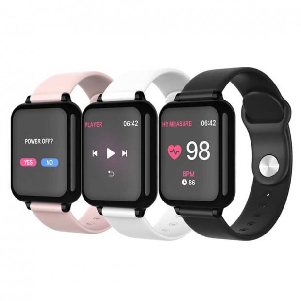 SOGA Waterproof Fitness Smart Wrist Watch Heart Rate Tracker White Image 8