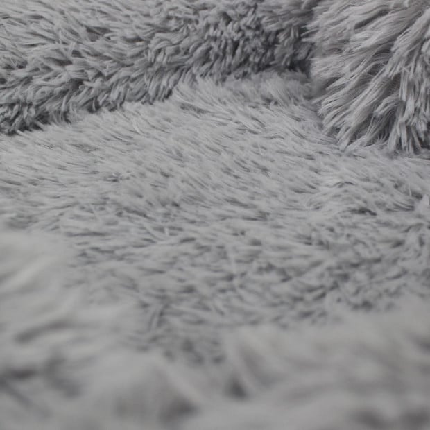 Cushion Nest Cat Dog Bed Warm Plush Kennel Mat Pet Black Image 9