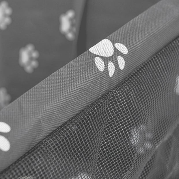 Pet Booster Car Seat Mesh Safety Travel Portable Dog Carrier Bag Grey Image 9