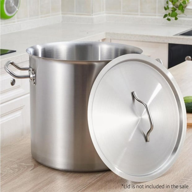 SOGA Stock Pot 130L Top Grade Thick Stainless Steel Stockpot Image 10