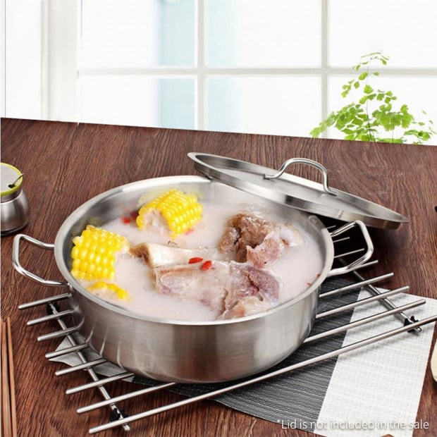 SOGA Stock Pot 83L Top Grade Thick Stainless Steel Stockpot Image 10