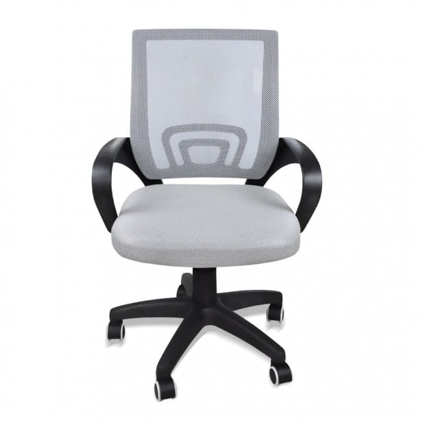 Design Ergonomic Mesh Computer Office Desk Grey Task Chair