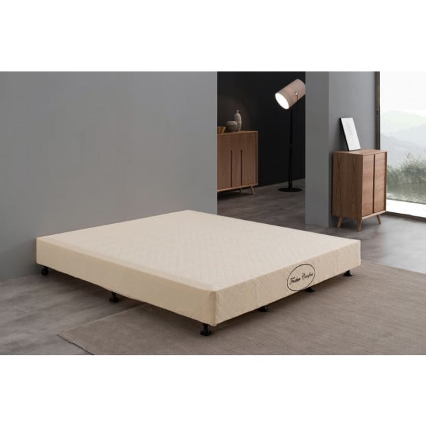 Mattress Base Queen Size Beige Image 2