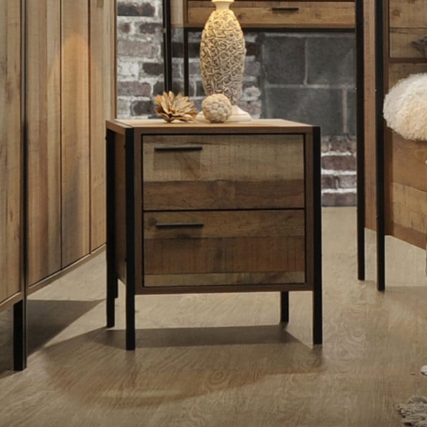 Mascot Bedside Table Oak Color Image 2