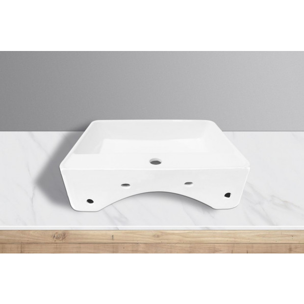 Aulic Square Shape Bathroom Sink Basin Image 4