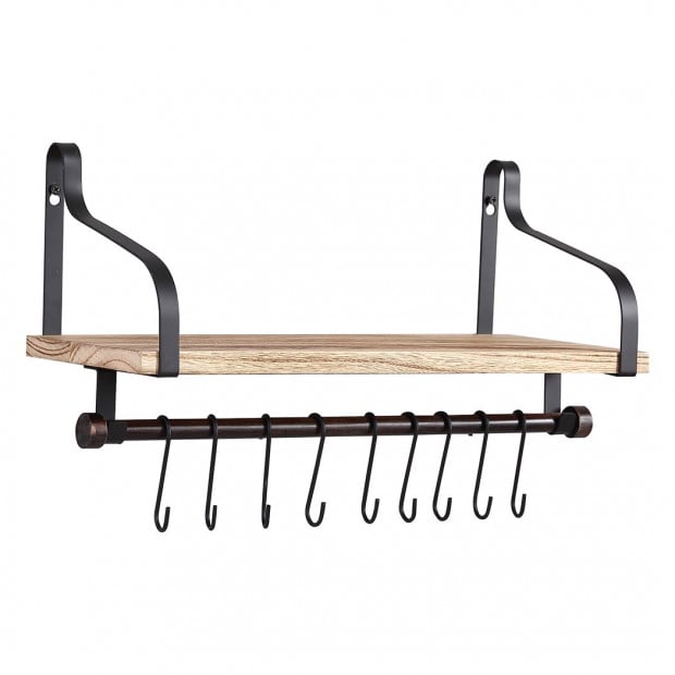 Floating Shelf Wall Shelf for Storage Rustic Wood 1 Pack