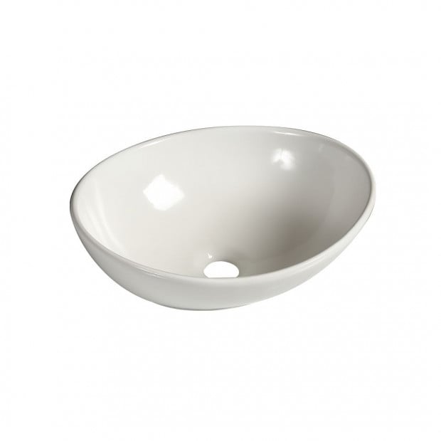 Ceramic Oval Basin Hand Wash Bowl Bathroom Sink Counter Top Vanity