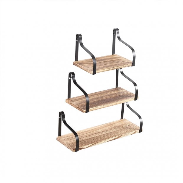 Floating Shelf Brackets Display Shelves Bookshelf Wall Mount Rack