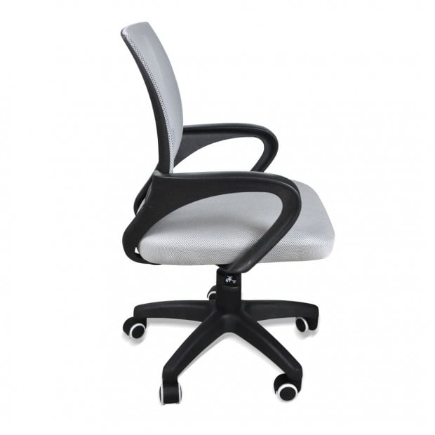 Design Ergonomic Mesh Computer Office Desk Grey Task Chair Image 2