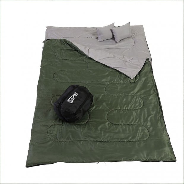 Mountview Sleeping Bag Double Bags Outdoor Camping Thermal -10℃ Image 2