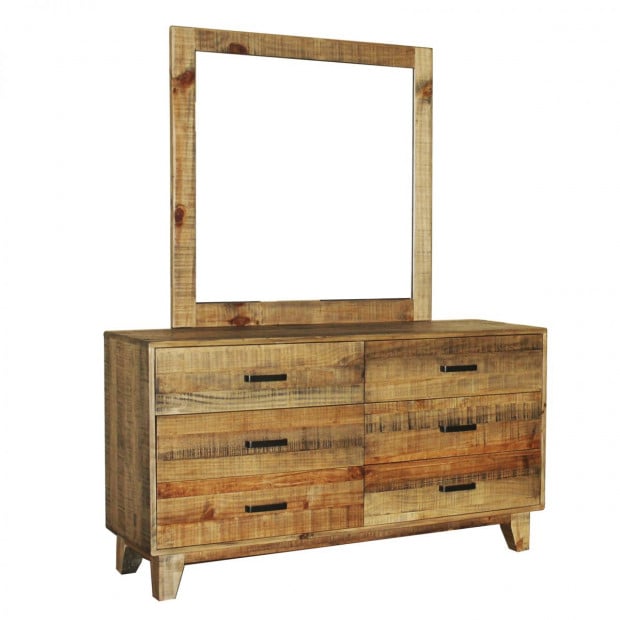 Woodstyle Vintage Style Dresser 6 Drawers