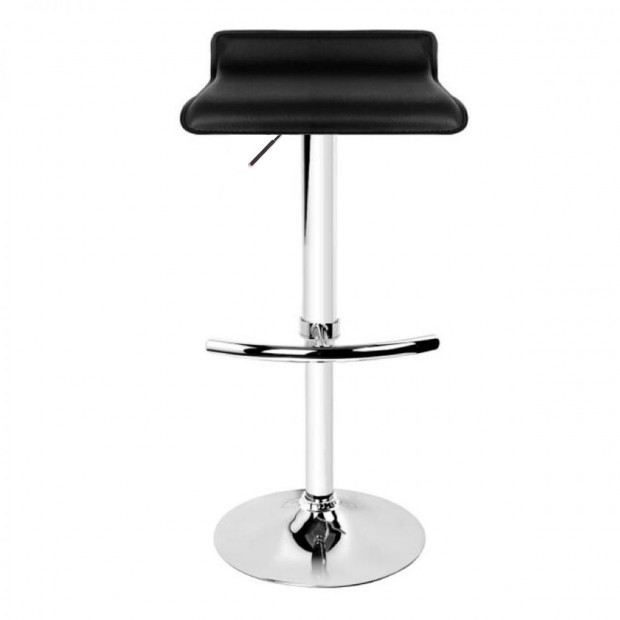 Upholstered In finest PVC 2x Mika Barstool Black Image 2