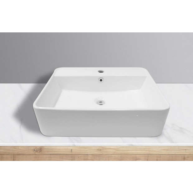 Aulic Square Shape Bathroom Sink Basin Image 3