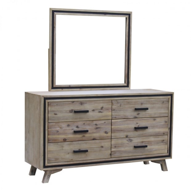 Seashore Vintage Style 6 Drawer Dresser Image 3