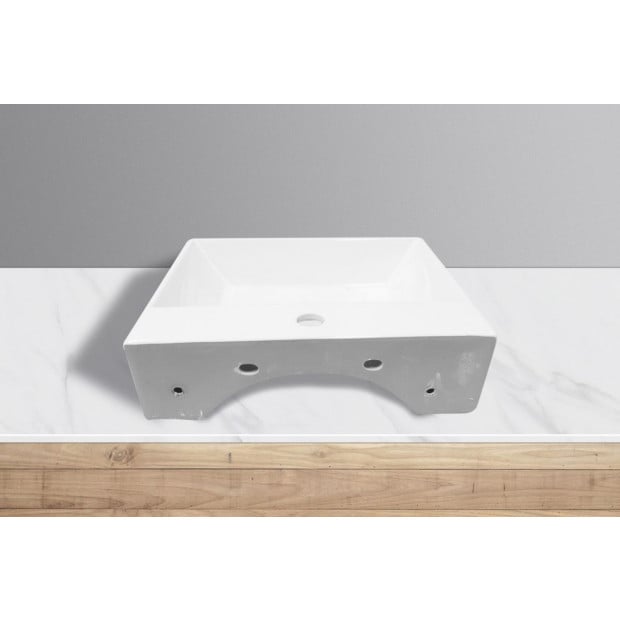 Aulic Square Shape Bathroom Sink Basin Image 4