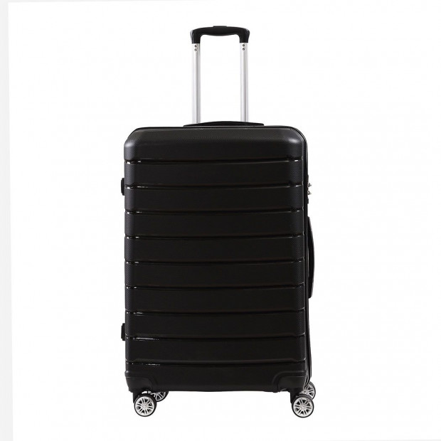 28’’  Expandable Luggage Black Colour Image 2