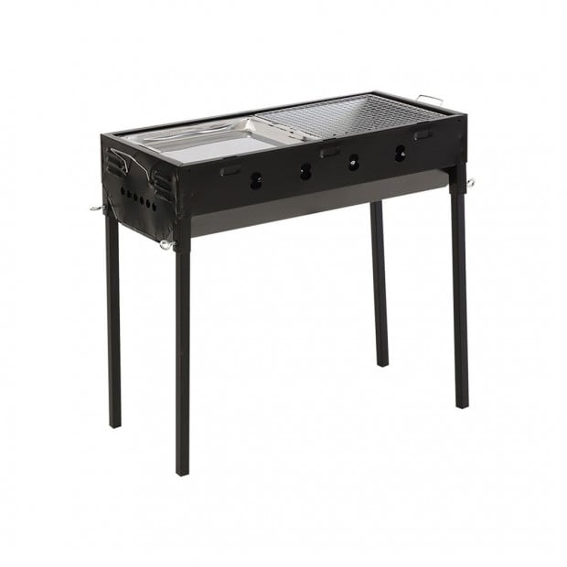 Foldable BBQ Charcoal Grill Protable Camping Barbecue Picnic Hibachi Image 2