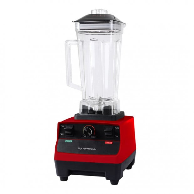 2L Commercial Blender Mixer Food Processor Juicer Smoothie Maker Red Image 2