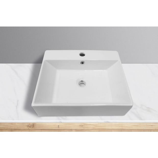 Aulic Square Shape Bathroom Sink Basin Image 2