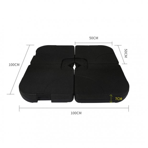 Outdoor Umbrella Base Stand Pod Weight Sun Sand Umbrellas Cantilever Image 3