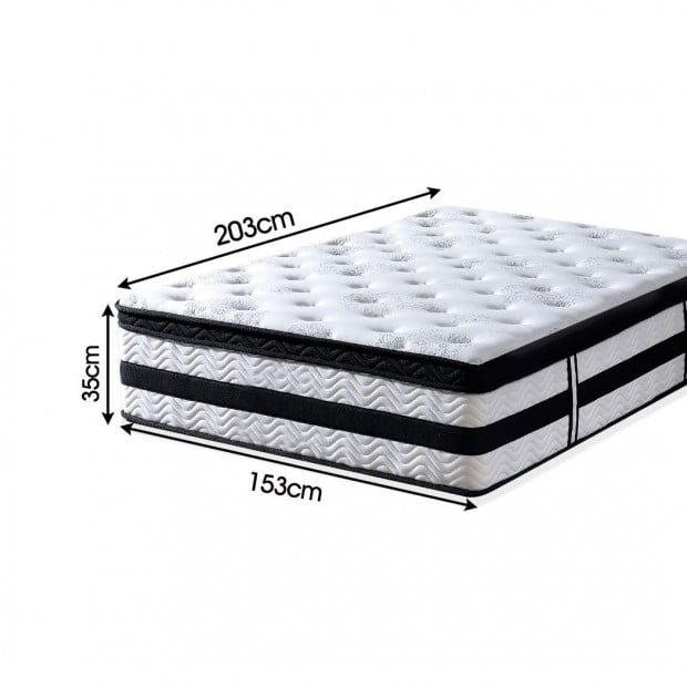 35CM Thickness Euro Top Egg Crate Foam Mattress in Queen Size Image 3