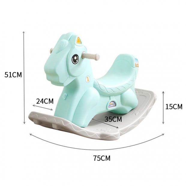 BoPeep Kids Rocking Horse Baby Horses Pony Ride On Toy Balance Rocker Image 3