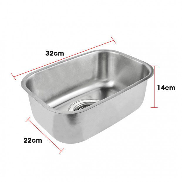 Kitchen Sink Stainless Steel Under/Topmount Handmade Laundry Bowl Image 3