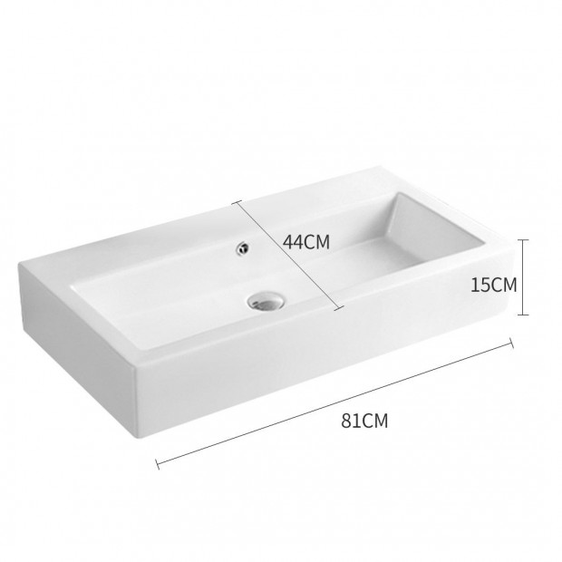Aulic Square Shape Bathroom Sink Basin Image 3