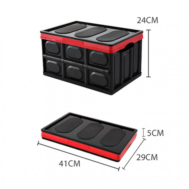 2pk 30L 43x30x23 Cm Collapsible Truck Storage Bins Image 3