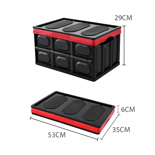 1pk 55L 53x35x29 Cm Collapsible Truck Storage Bins Image 3