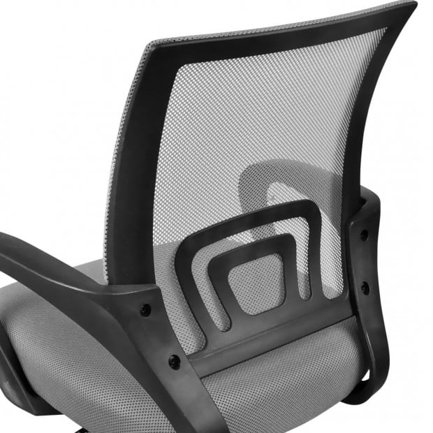 Design Ergonomic Mesh Computer Office Desk Grey Task Chair Image 4