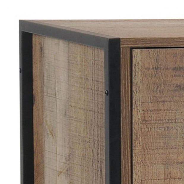 Mascot Wine Cabinet Drawer Chest Oak Colour Image 3