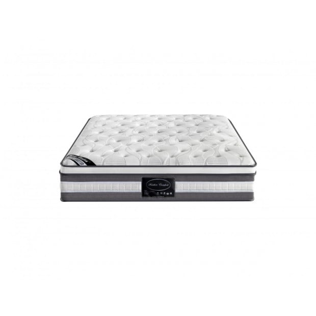 Queen Mattress Knitted Fabric Quilting Pocket Spring Premium Euro Top Image 2