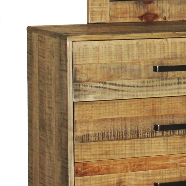 Woodstyle Vintage Style Dresser 6 Drawers Image 4