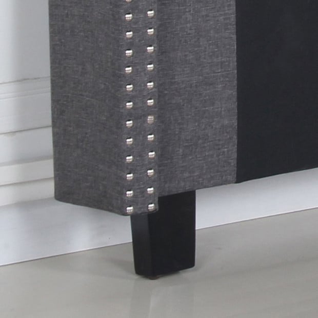 Milano Queen Charcoal Headboard Image 4