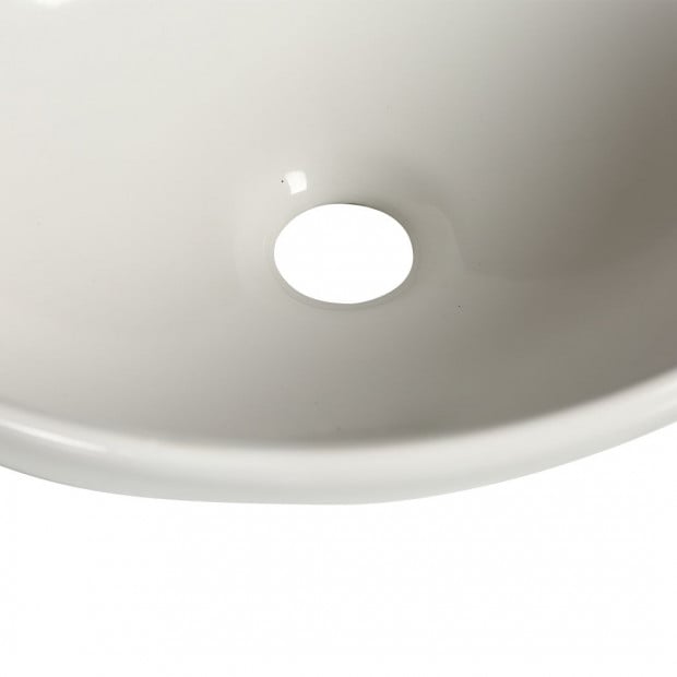 Ceramic Oval Basin Hand Wash Bowl Bathroom Sink Counter Top Vanity Image 5